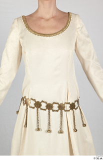  Photos Medieval Princess in cloth dress 3 beige dress medieval clothing medieval princess upper body 0001.jpg